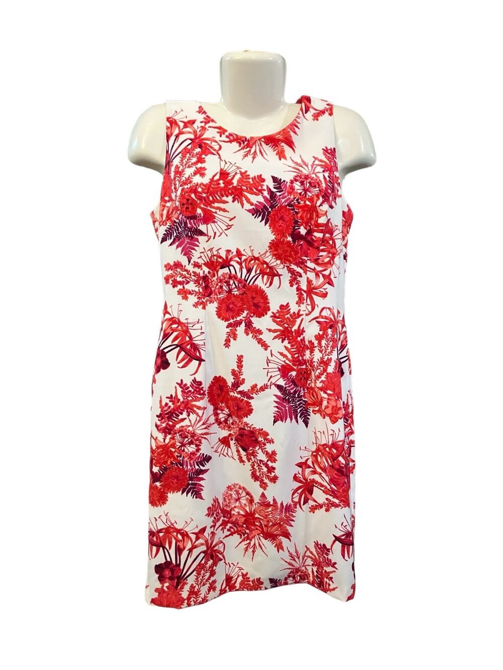 Mario Serrani Women's Multicolor Floral Print Sleeveless Knee Length Dress SZ10